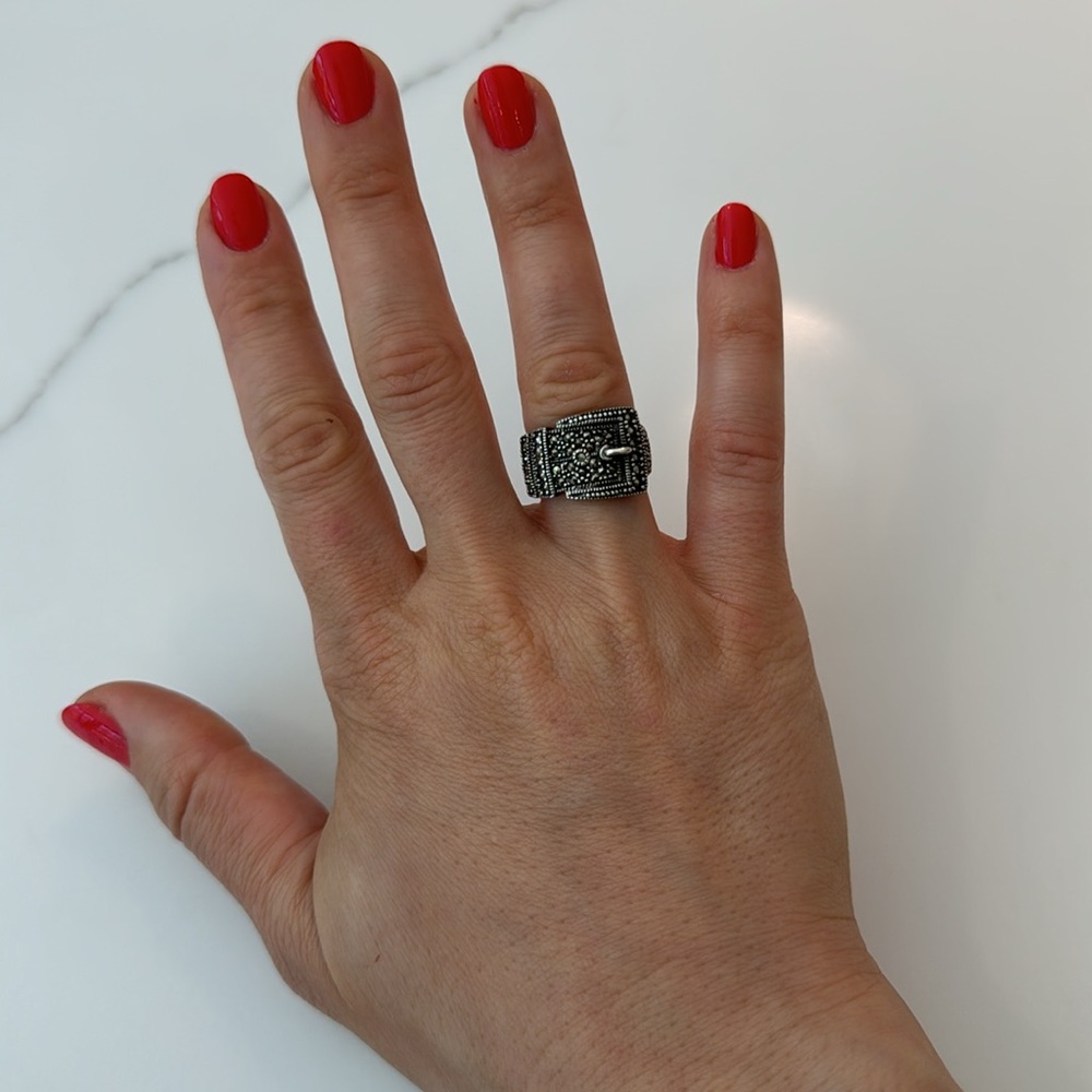 Silver Buckle Ring